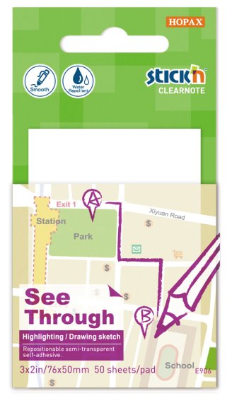 SH03008 CLEARNOTE SEE THROUGH 76 X 51M