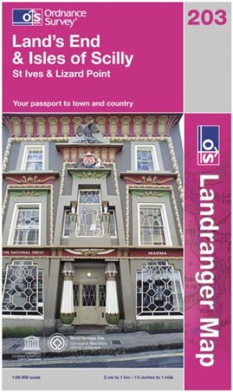 ** WIGIG ** MAP L203 LANDS ENDNSCILLY