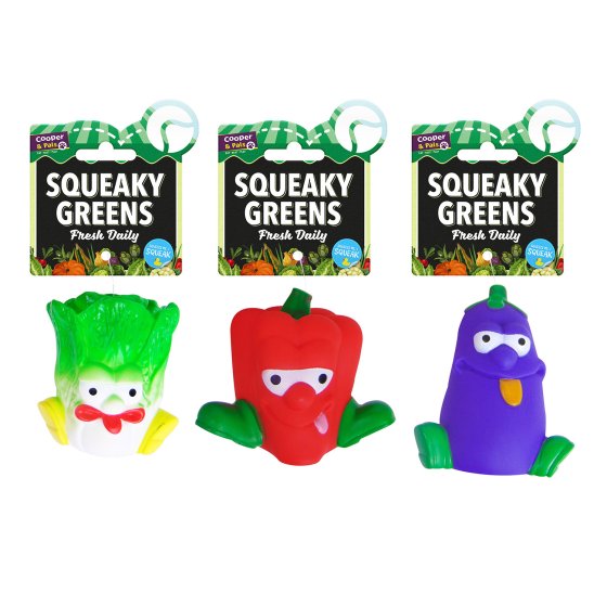 PET TOY SQUEEKY VEGETABLE ASST