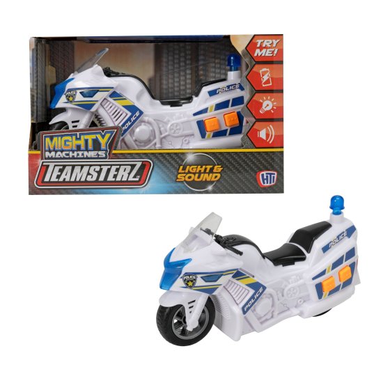 MIGHTY MACHINES TMZ SMALL POLICE MOTORBIKE LIGHT/SOUND