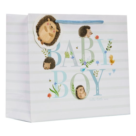 SH14503 GIFT BAG BABY BOY M SHOPPER