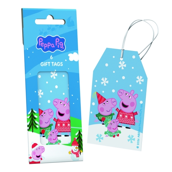 TAGS PACK 6 PEPPA PIG