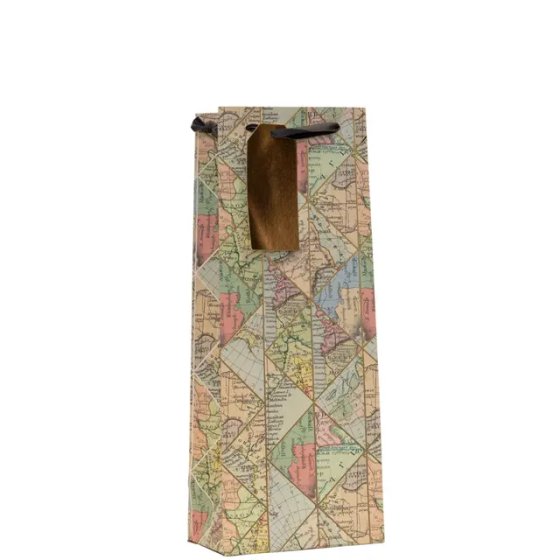 SE12206 BOTTLE BAG CARTOGRAPHER