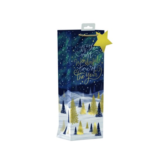 BOTTLE BAG MIDNIGHT CHRISTMAS