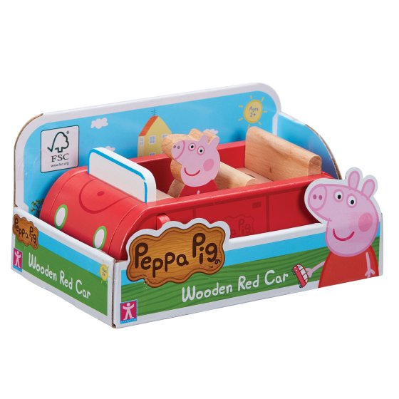 PEPPA PIG WOODEN RED CAR Williams Direct