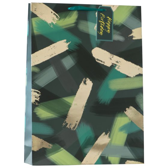 NEW FOR 2024 SG12819 GIFT BAG BRUSH STROKES EXTRA L