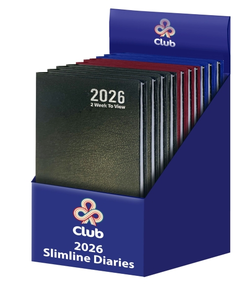 2027 DIARY SLIM HARDCASE TWO WTV