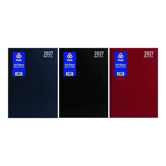DJ0101 2027 DIARY A4 WEEK TO VIEW