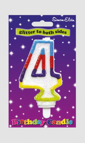 SH12009 CANDLE NUMERAL MULTI 4