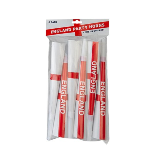 ST GEORGE PARTY HORNS 10IN 6PK