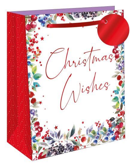 GIFT BAG CHRISTMAS WISHES XL
