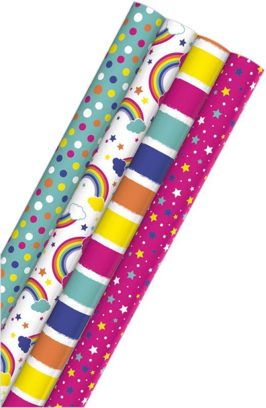 WF02405 SE11306 GIFT WRAP ROLL BRIGHTS Williams Direct