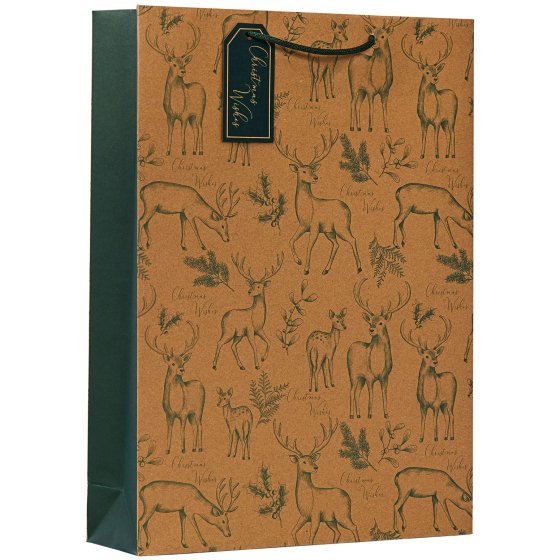 XG2006 GIFT BAG FOREST DEER XL