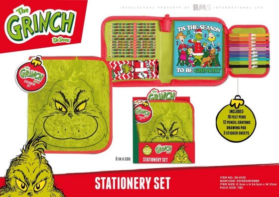 XH6006 THE GRINCH STATIONERY SET