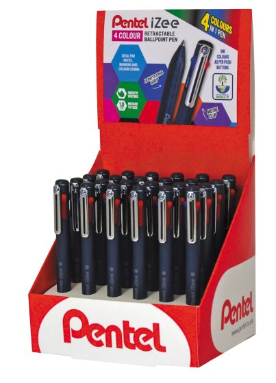 SH07308 PEN PENTEL IZEE 4 COLOUR DISPL
