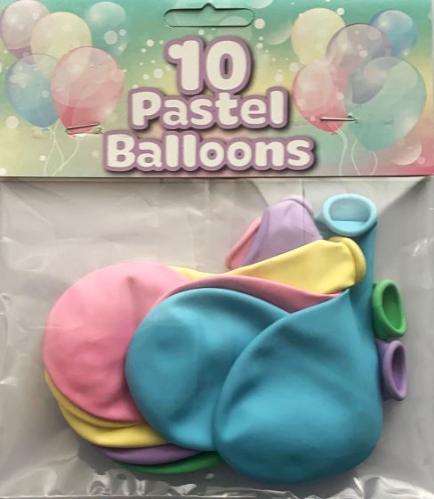 BALLOONS LARGE PASTEL 10S