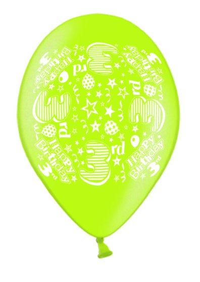SH12422 BALLOON PRINTED AGE 3