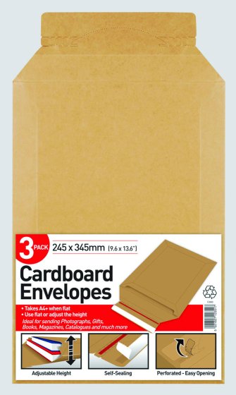 SH00801 CARDBOARD ENV PK 3 245X345