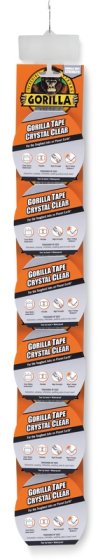 GORILLA TAPE CRYSTAL CLEAR 8.2M CLIPSTRIP
