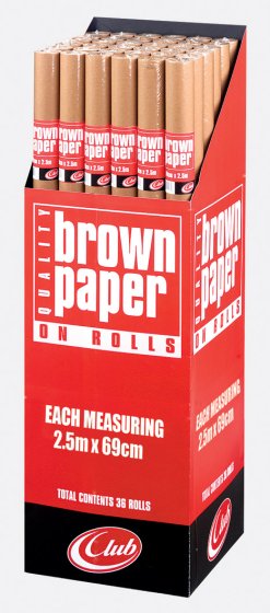 CH2011 SH00508 WRAP CLUB KRAFT BROWN ROLL CH2011 SH00508 WRAP CLUB KRAFT BROWN ROLL