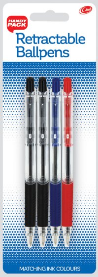 SH06703 PENS CLUB RETRACTABLE 4PK