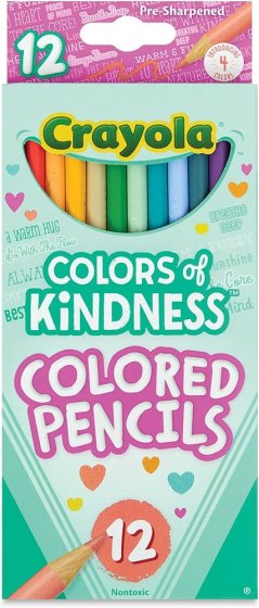 CRAYOLA 12 PENCILS COLOURS OF KINDNESS