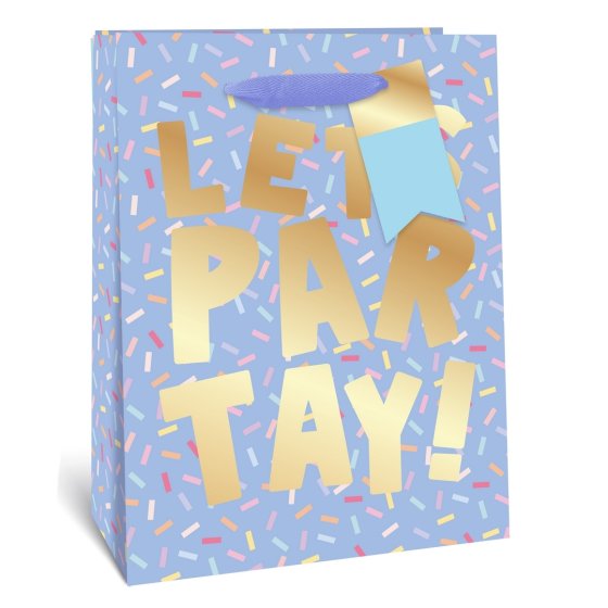 SJ15139 GIFT BAG LETS PARTAY EXTRA LARGE