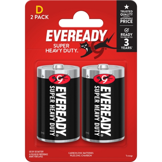 SJ11520 SJ11520 BATTERIES EVEREADY SUPER HEAVY DUTY ZINC D 2