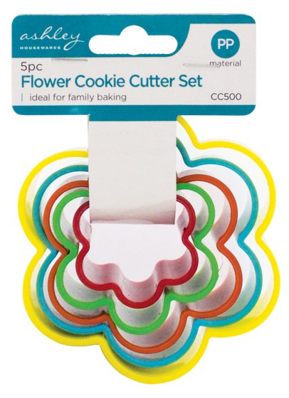 COOKIE CUTTER FLOWER 5PC