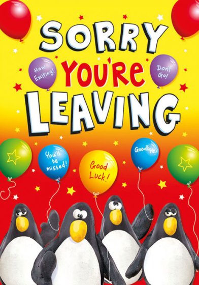 SH14842 MC10015 SORRY YOU ARE LEAVING