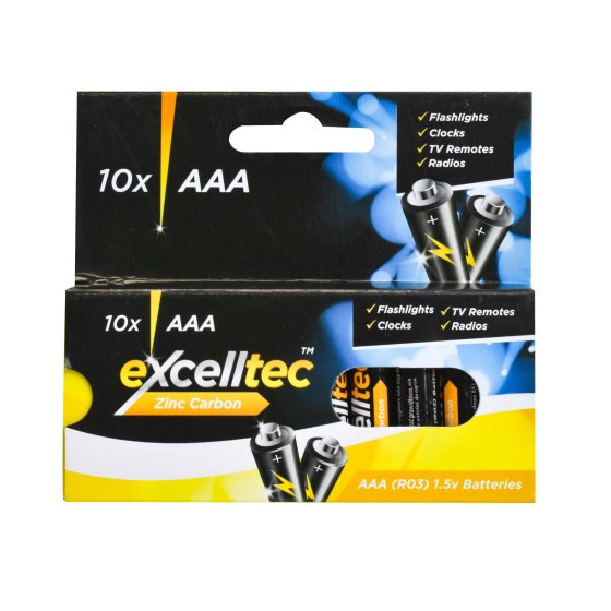 BATTERIES ZINC CARBON AAA 10PK
