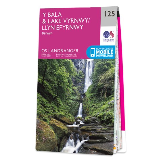 MAP L125 BALA-LAKE VYRNWY