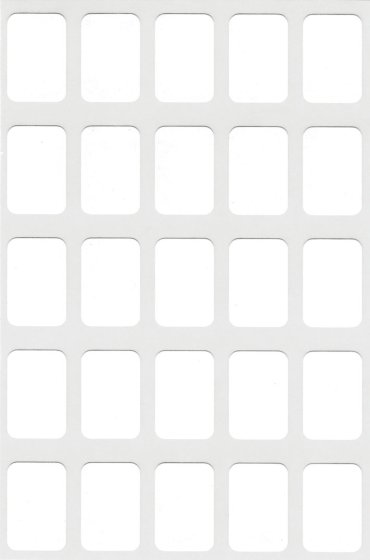 SH04204 WHITE LABEL 12X18MM REFILL PCK