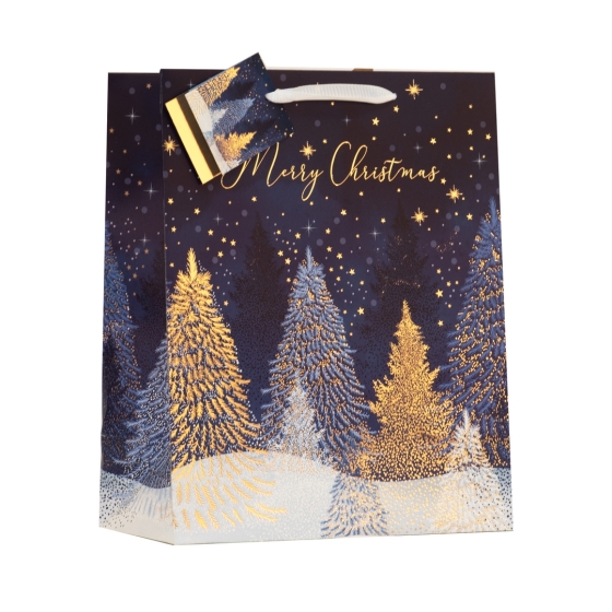 GIFT BAG MIDNIGHT FOREST M