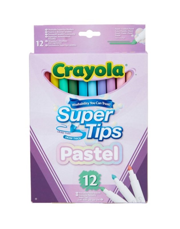 Crayola 12 Bright SuperTips