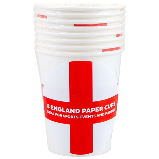 PAPER CUPS 9OZ ENGLAND 8PK