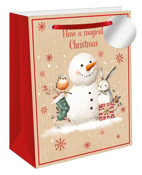 GIFT BAG SNOWY N FRIENDS L