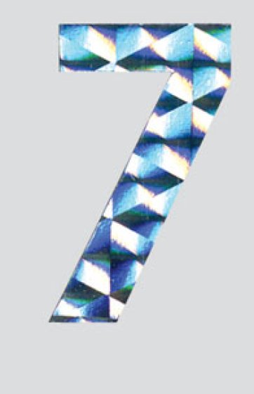 SH12235 HOLOGRAPHIC NUMERALS NO7