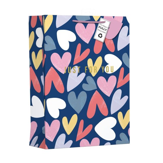 SH14301 GIFT BAG CROSS MY HEART EXTRA