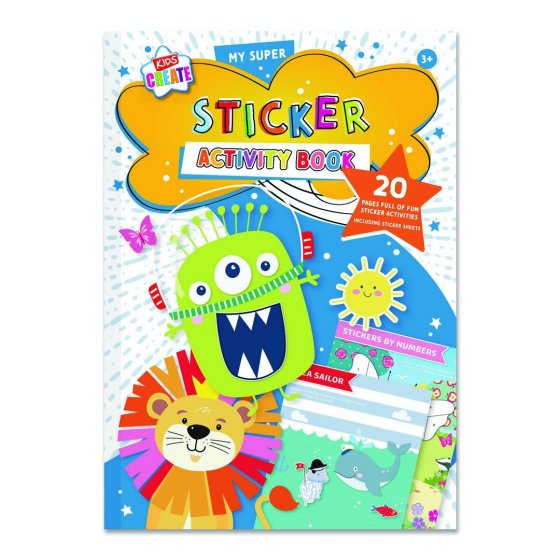SJ10008 SJ10008 BOOK ACTIVITY KIDS CREATE STICKER 20 PAGES