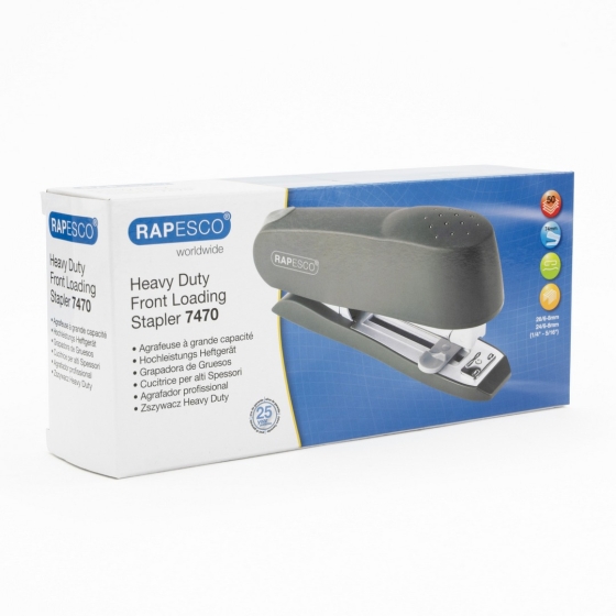 SJ04704 SJ04704 FRONT LOADING HEAVY DUTY STAPLER BLACK