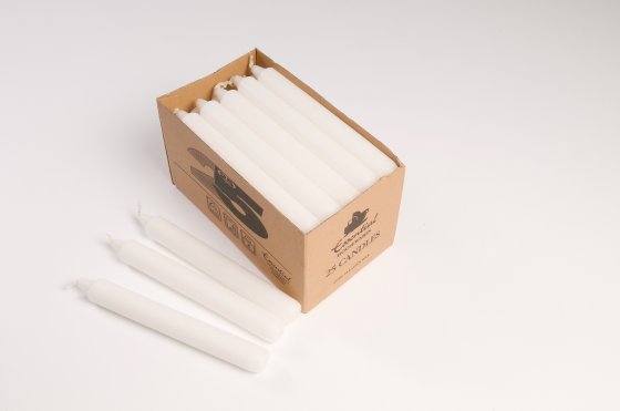 CJ1412 SJ11708 CANDLE HOUSEHOLD WHITE 25PK