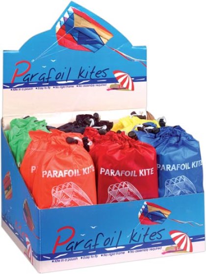 NYLON PARAFOIL KITE IN DISPLAY