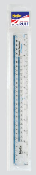 CH0808 SH06412 30CM S/PROOF RULER HANG PACK