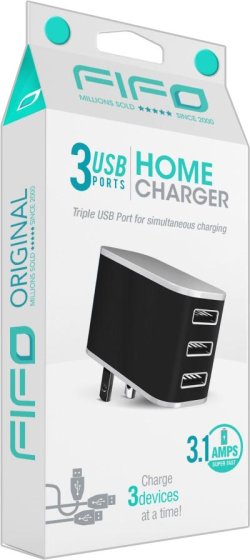 ** WIGIG ** USB HOME CHARGER TRIPLE