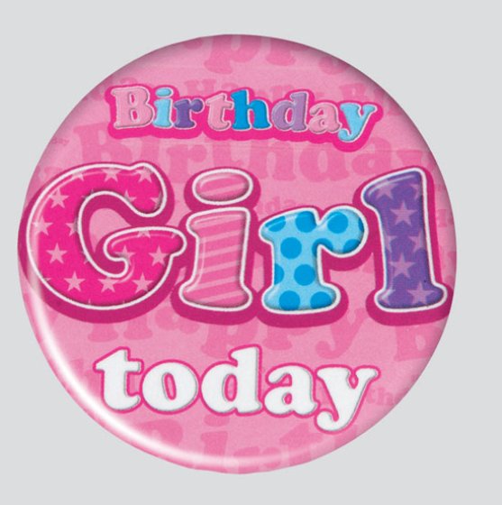 SH13202 BADGE BIRTHDAY GIRL MIX