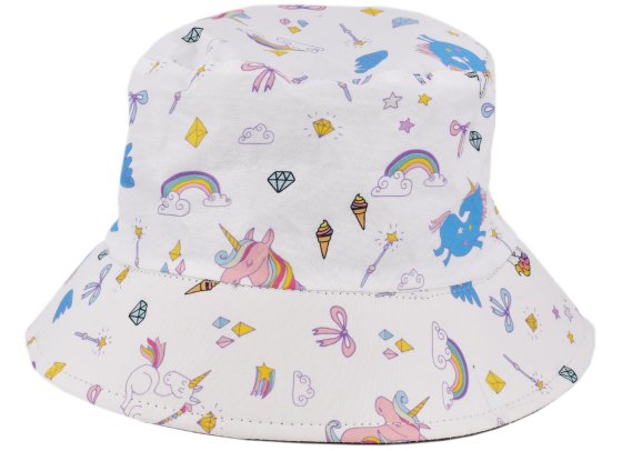 HAT BUCKET UNICORN PRINT CHILDS