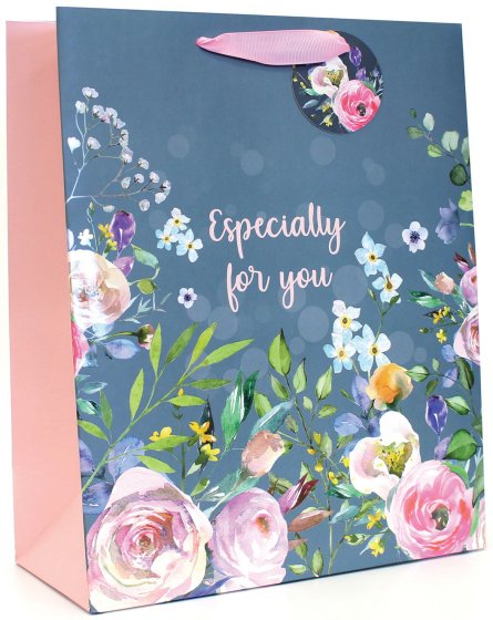 SH14332 GIFT BAG FLORAL LARGE