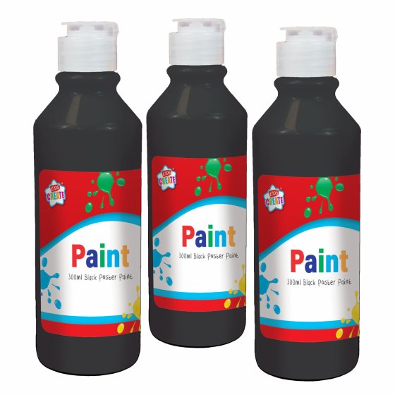 SH08707 PAINT 300ML KIDS CREATE BLACK