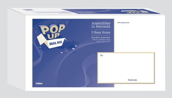 CH1811 SH00111 MAIL BOX POP UP WORLD 475 X 25